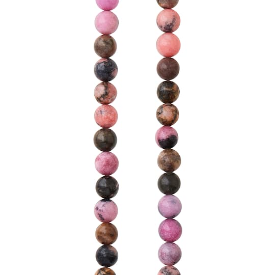 9 Pack: Multicolor Rhodonite Round Beads, 6mm by Bead Landing™